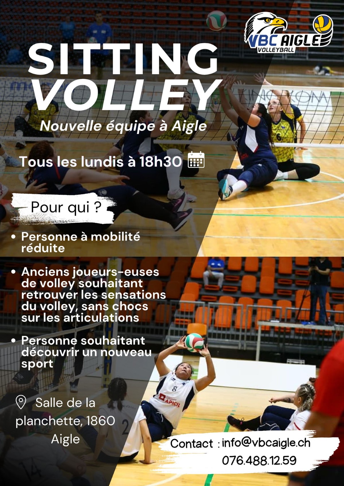 VBC Aigle, Nous recrutons
